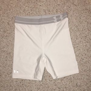 White under armor spandex!